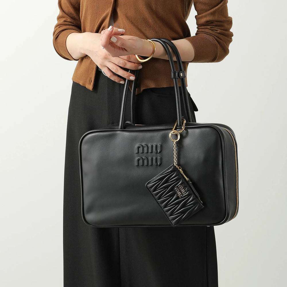 Miu Miu Matelasse coin case Wallet Card Hook Fragment